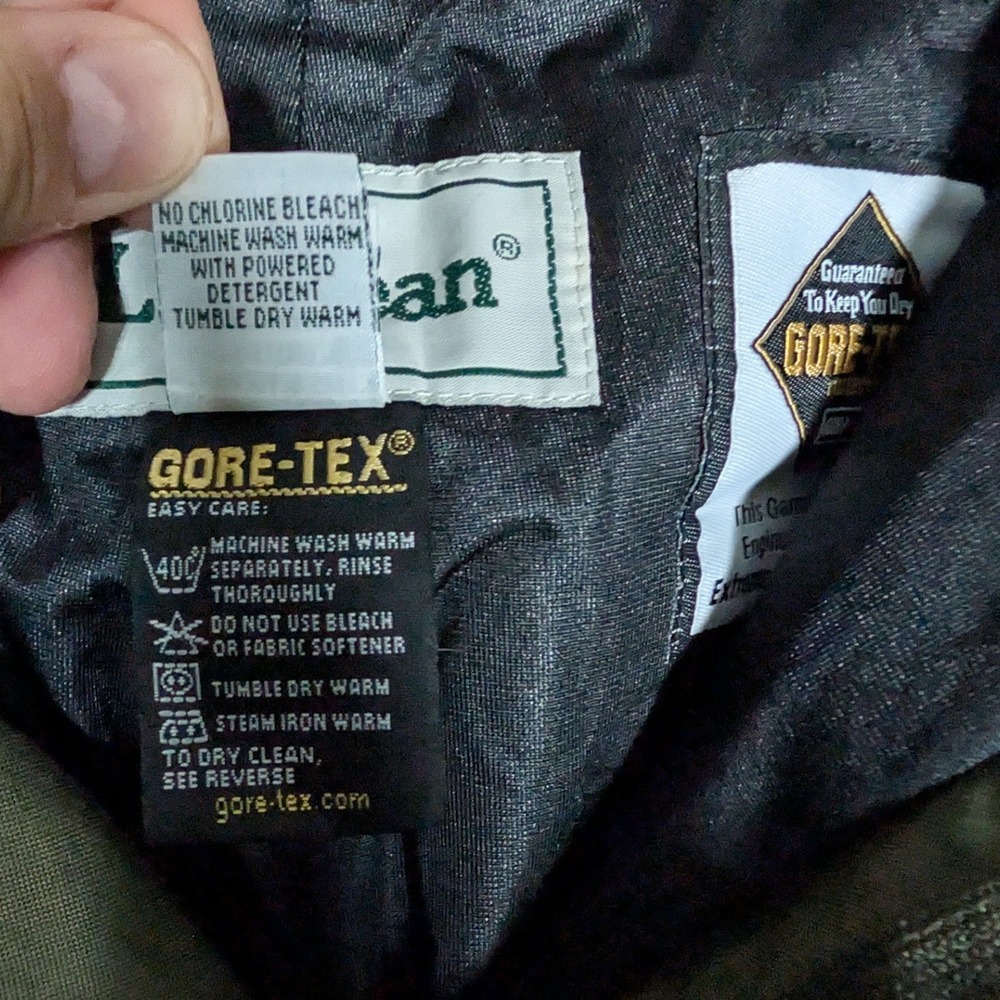 LL Bean Hunting Pants Mens 34 Green Waterproof Brush Briar Utility Performance - Picture 3 of 8
